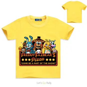 Sommer Fashion tegnefilm børnetøj FNaF kortærmet T-shirt Til drenge Fem Nat På Freddy baby piger børn toppe tshirt