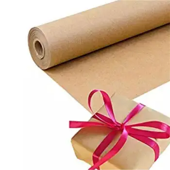 Kraft indpakningspapir Roll 30 Meter Brun til Fødselsdag, Bryllup Emballage Dekoration