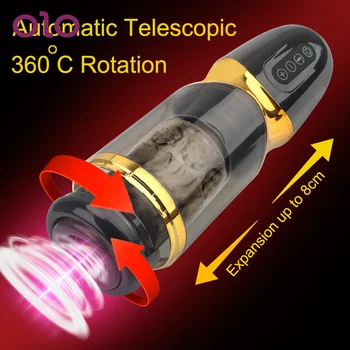 OLO Automatiske Teleskop Rotation Mandlige Masturbator Fast Fisse Håndsex Cup Sex Lyd Sex Legetøj til Mænd Kraftfulde Sex Maskine