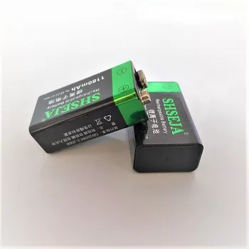 NEW 4PCS 9v batteri 1180mAh Li-ion 9 V Genopladelige Batterier