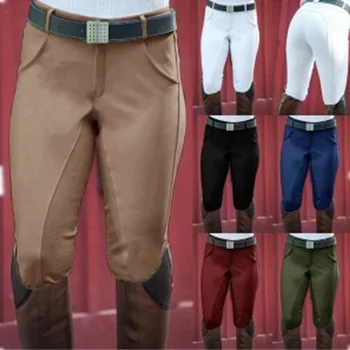 WEPBEL Efterår Mode Midt i Taljen Lige Bukser til Mænd Vintage Solid Farve Slim Fit Bukser Patchwork