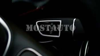 For Mercedes-Benz CLA C117 W117 2013-2017 Aluminium legering Interiør Skift Stang+Visker Dækning Trim 2stk Indvendige Bil Tilbehør
