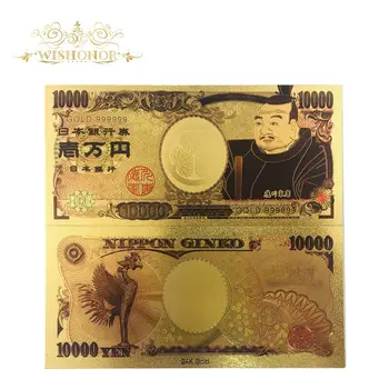 10stk/masse Nye Design Japan Guld Seddel 5.000 Yen Seddel i 24k Forgyldt Guld Penge Til Indsamling