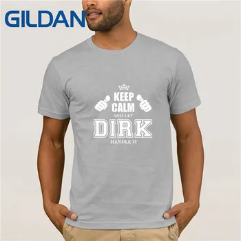Dirk Håndtere Det - bevar Roen Og Lad Standard Unisex T-shirt i Forskellige Farver Sjove Tees Bomuld, Toppe, T-Shirt