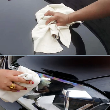 45*75cm Bil Rengøring, Håndklæder Naturligt Vaskeskind Semsgarvet Læder (vaskeskind) Tørring Vask Klud Auto Cleaning Tool