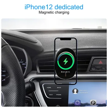 15W Nye Magnetiske Trådløs Bil Oplader Mount til iPhone 12 Pro Max mini Magsafe Hurtig Opladning Trådløse Oplader, Bil, Telefon Holder
