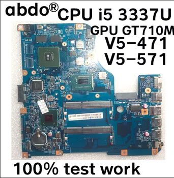 11309-2 48.4TU05.021 for ACER V5-471 V5-471G V5-571 V5-571G notebook bundkort CPU i5-3337U GPU GT710M 2GB DDR3 test arbejde