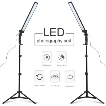 GSKAIWEN 180 LED Lys Fotografering Studio LED-Belysning Kit Justerbar Lys med Lys Stativ Stativ Fotografiske Video FillLight