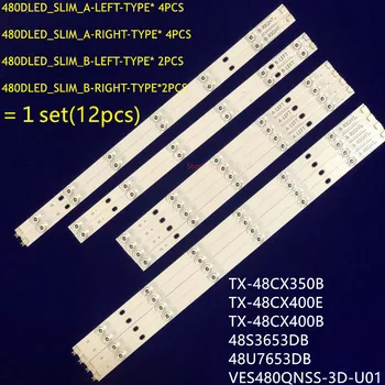 LED Strip LED-Baggrundsbelysning Bar 480DLED_SLIM for TX-48CX350B TX-48CX400E TX-48CX400B 48S3653DB 48U7653DB VES480QNSS-3D-U01