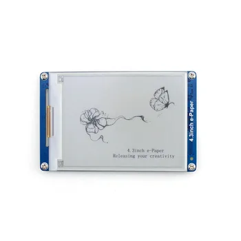ShenzhenMaker Store 4,3 tommer e-Paper UART-Modul E-ink-LCD-Display,800x600 Opløsning,4 grå niveau display geometriske grafik