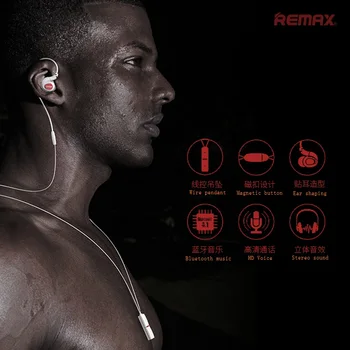 Remax RB-S8 Bluetooth trådløst headset til udendørs sportsgrene mænd og kvinder, der kører hals hals hængende øre magnet