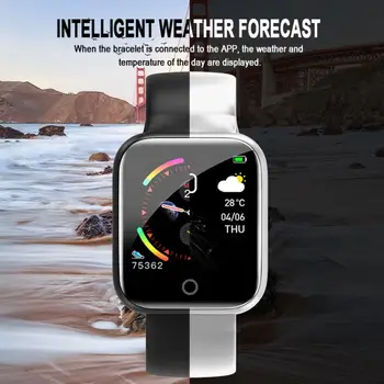 I5plus Smarte Ure Vandtæt Sport for iphone Xiaomi Smartwatch pulsmåler Blodtryk Funktioner Til Kvinder, Mænd
