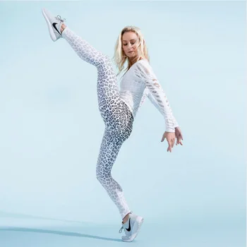 2019 Leopard Print I Høj Talje Hofte Push Up Yoga Leggings Kvinder, Høj Elastisk Slim Fitness Træning Stramme Bukser Fitnesscenter Leggings Yoga Bukser