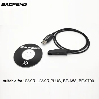 Programmering Kabel til Baofeng UV-9R PLUS Vandtæt Walkie Talkies BF-A58 BF-9700 Skinke CB Radio Station Frekvens Kabel