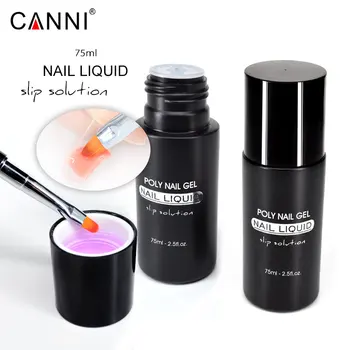 Høj kvalitet CANNI Ingen brændende soak off led-klare builder udvide slip løsning liquild 10 farver søm crystal nail gel