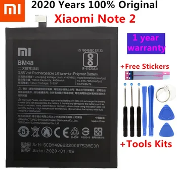 Original Telefon Batteri til Mi-2 Batteri, Xiaomi Mi Note 2 BM48 Batterier Batería for Xiaomi 2 + Gave Værktøjer +Klistermærker