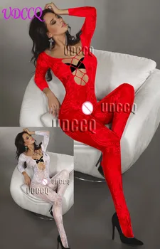 Nattøj kvinder sexet Babydoll undertøj HELDRAGT, Maske Blomstret Body Stocking Intim Catsuit bryllupsnatten produkt erotisk Q517