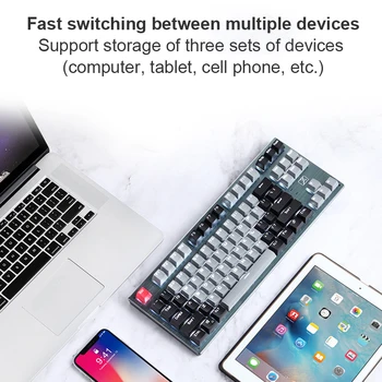 2,4 G Wireless Tri-mode Bluetooth-Type-C USB-Mekanisk Tastatur Mekanisk Gaming Tastatur Til Macbook Tablet-PC Gamer