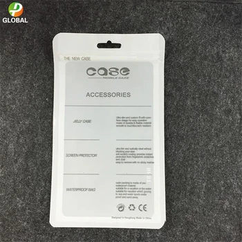 D&P 100ps Hvid / Sort gennemsigtig Plast Zip-lock Detail-Poly opbevaring poser Dagligvarer Håndværk Elektroniske Self Tætning Emballage Pose