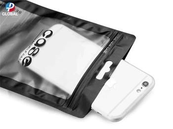 D&P 100ps Hvid / Sort gennemsigtig Plast Zip-lock Detail-Poly opbevaring poser Dagligvarer Håndværk Elektroniske Self Tætning Emballage Pose