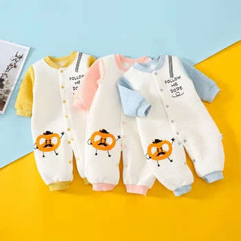 Vinteren Baby Rompers Baby Boy Tøj Piger, Tøj Til Nyfødte Spædbarn Buksedragt 3-Lag Tøj Tegnefilm Onesies Baby Sparkedragt