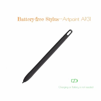 GAOMON M10K 2018 Version - 8192 Pres, Batteri-Gratis Pen Digital Skriftligt Bred til Tegning Papir Tablet med To Finger Handske
