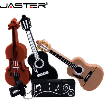 JASTER USB 2.0 8 stilarter af musik instrumenter-guitar, bas, klaver, violin tastatur, pen drive 4GB 16GB, 32GB, 64GB USB-flash-drev