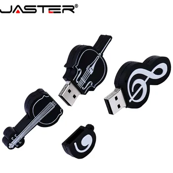 JASTER USB 2.0 8 stilarter af musik instrumenter-guitar, bas, klaver, violin tastatur, pen drive 4GB 16GB, 32GB, 64GB USB-flash-drev