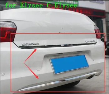 Auto dele, rustfrit stål bagpanel trim trim strip passer til Citroen Elysee C-Elysee-2018 2 STK/SÆT Bil tilbehør