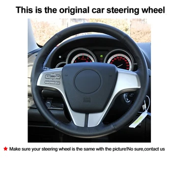 Bil Auto Steering-Wheel Cover Til Mazda 6 (GH) 2009 2007 - 2012 Volant Fletning på rattet Funda Volante 2008 2010 2011
