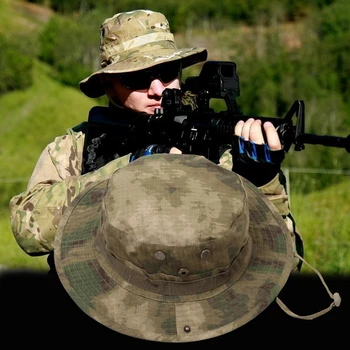 Multicam Boonie Hat Militær Camouflage Spand Hatte Hær Jagt Udendørs Vandreture Fiskeri Sun Protector Fisker Cap Taktiske Mænd