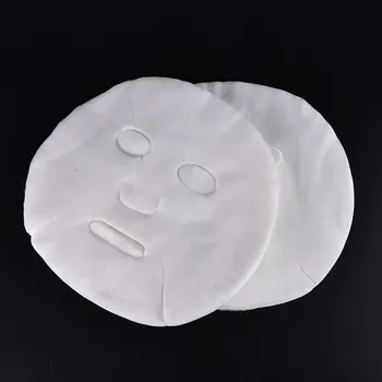 Ren Bomuld Papir Ansigtsværn Ark Disponibel Facial Mask Ultra-tynd DIY Kosmetisk Ansigt hudpleje Maske Hvid 16 * 8cm