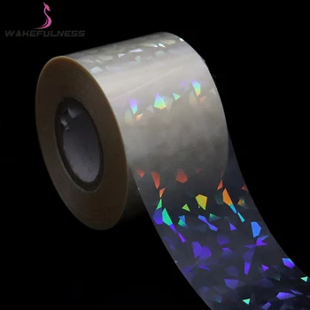 120m*4cm Rainbow stjernehimmel Søm Holografiske Folier Nail Art Transfer Klistermærke Gennemsigtig Laser Decals Manicure Tilbehør