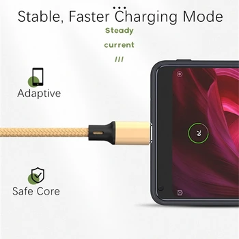 Udtrækkelig 5A Super Opladning 5A Hurtig Opladning Foråret Nylon USB Type C Oplader Kabel Ledning Ledningen til Huawei Xiaomi Samsung Oneplus