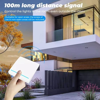SMATRUL WiFi-Knappen for at Skifte Lys RF 433Mhz Wall Panel DIY Smart Home APP relæmodul Timer Google Alexa Tuya Lampe 220V 10A