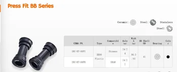Taiwan cema hybrid keramiske BB86/BB92 PRESS FIT beslag bunden