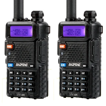 2stk Baofeng BF-UV5R Dual Band-To-Vejs Radio Amatør Radio Bærbare Walkie Talkie Pofung UV-5R 5W VHF/UHF Radio UV-5r CB-Radio