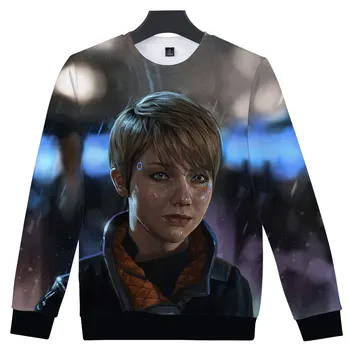 Hot Spil Detroit Blive Menneskelige 3D-Print Sweatshirts og Hættetrøjer KARA RK800 Uniform Unisex Cool Hætteklædte Løs Hættetrøje Tøj