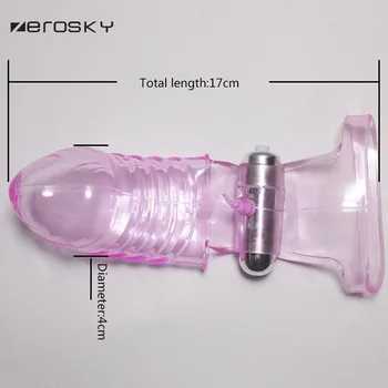Zerosky Finger Vibrator Sleeve Til Kvinde Sprøjte G-punkt Penis, Vagina, Klitoris Stimulering Onani, Dildo Voksen Sex Legetøj til Kvinder