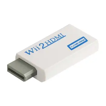Wii HDMI-kompatibel Adapter Omformer Full HD 1080P Video, 3,5 mm Lyd Udgang Til HDTV-Monitor
