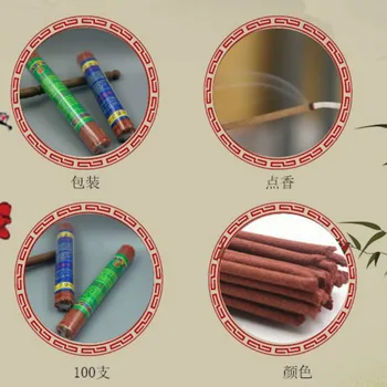 Dulme Nerverne røgelsespinde 100pcs Tibetal Linje Røgelse 22cm 28cm Naturlige Duft til Hjemmet Kunstige Kinesiske Røgelse