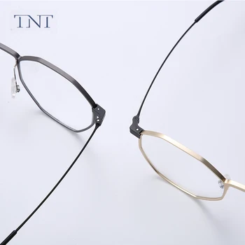 TNT Ren Titanium+Aluminium-Magnesium Anti Blue Ray Briller Ramme Mænd Classic Nærsynethed Optisk Recept brillestel Mand M06