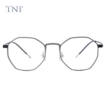 TNT Ren Titanium+Aluminium-Magnesium Anti Blue Ray Briller Ramme Mænd Classic Nærsynethed Optisk Recept brillestel Mand M06
