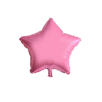 12pcs Baby Brusebad Globos 18 tommer pink hvid blå stjerne helium folie Balloner Piger 1st Fødselsdag Part Forsyninger Indretning Ren farve