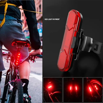 Cykel Lys Vandtæt Bageste baglygte LED USB-hurtig opladning Advarsel hale lys ridning udstyr Sikkerhed påmindelse lys TSLM2
