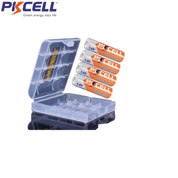 8stk PKCELL Battreia aa 2500mWh NIZN AA Genopladelige Batteri 1,6 V højeste 1,8 v Med 2 stk batteri kasser hold sag