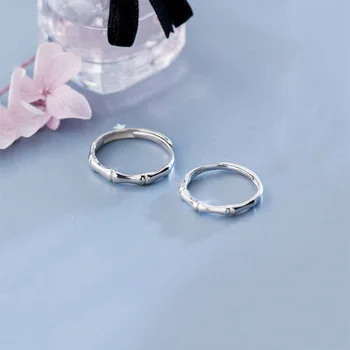 INZATT Ægte 925 Sterling Sølv Justerbar Par Ring For Fashion Kvinder Part Fine Smykker Minimalistisk Tilbehør Gave