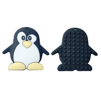 10stk Silikone Bidering Penguin Begyndervanskeligheder Toy DIY Sygepleje Tygge Halskæde til Charms-Dyr Baby-Bideringe Gave Tyggetabletter Legetøj BPA-Fri