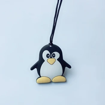 10stk Silikone Bidering Penguin Begyndervanskeligheder Toy DIY Sygepleje Tygge Halskæde til Charms-Dyr Baby-Bideringe Gave Tyggetabletter Legetøj BPA-Fri