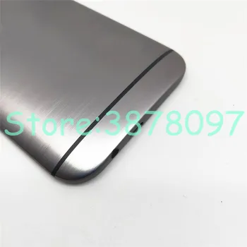Original Metal Batteri Back Cover Til HTC One M8 Tilbage Boliger Tilfældet med Volumen, Power-Knappen Kamera Linse 831C
